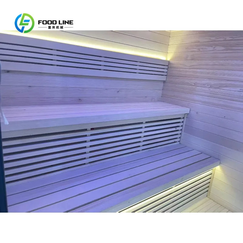 Modern Outdoor Far Infrared Sauna With Solid Hemlock Cedar