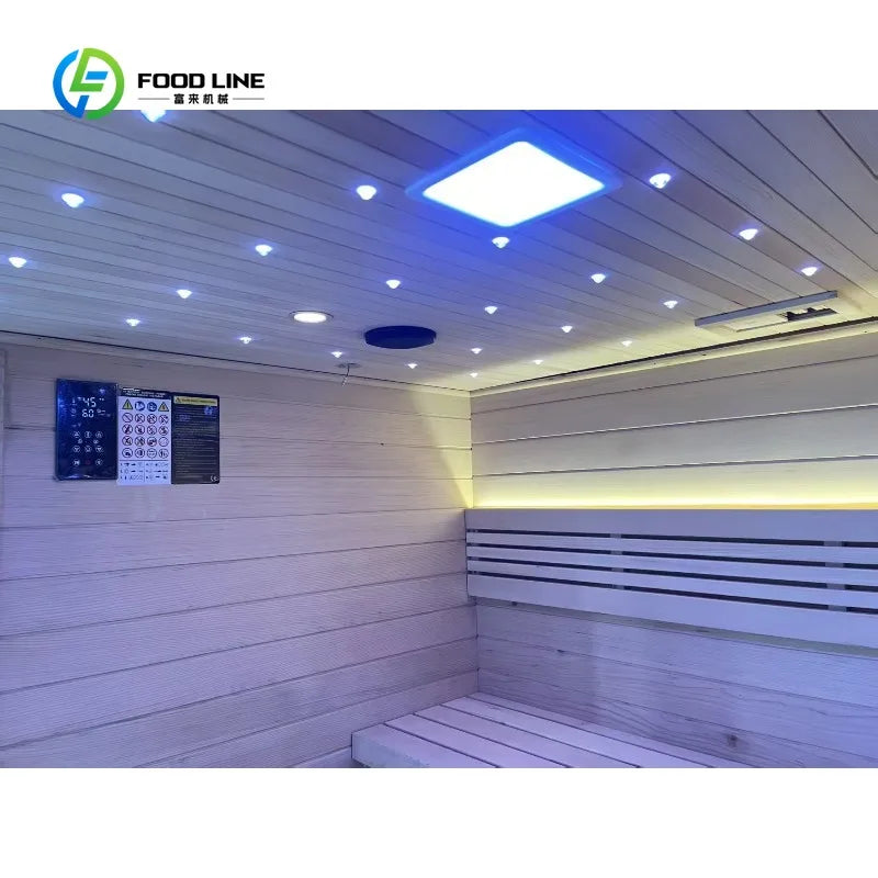 Modern Outdoor Far Infrared Sauna With Solid Hemlock Cedar