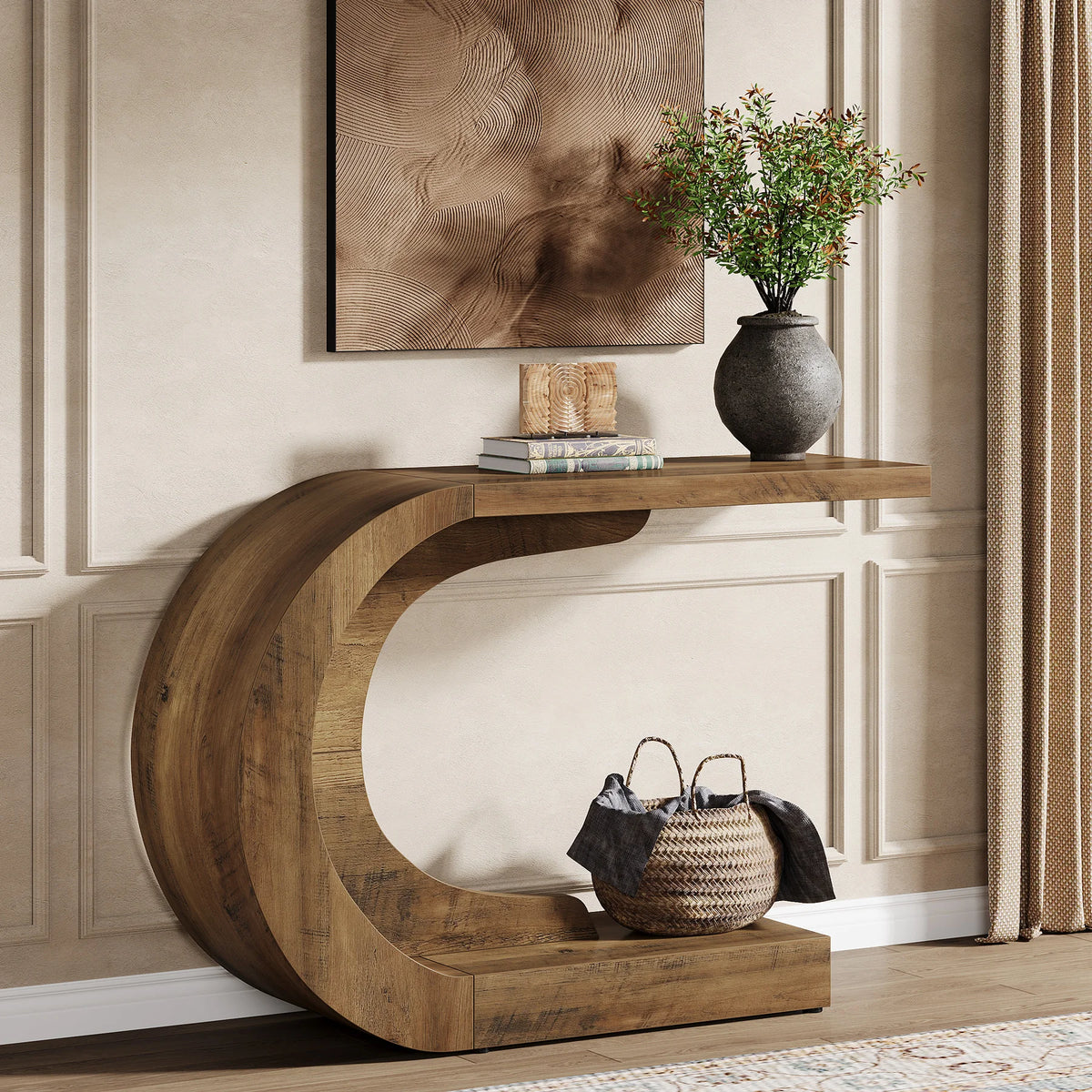 Tribesigns Mid Century Modern Console Table For Entryway