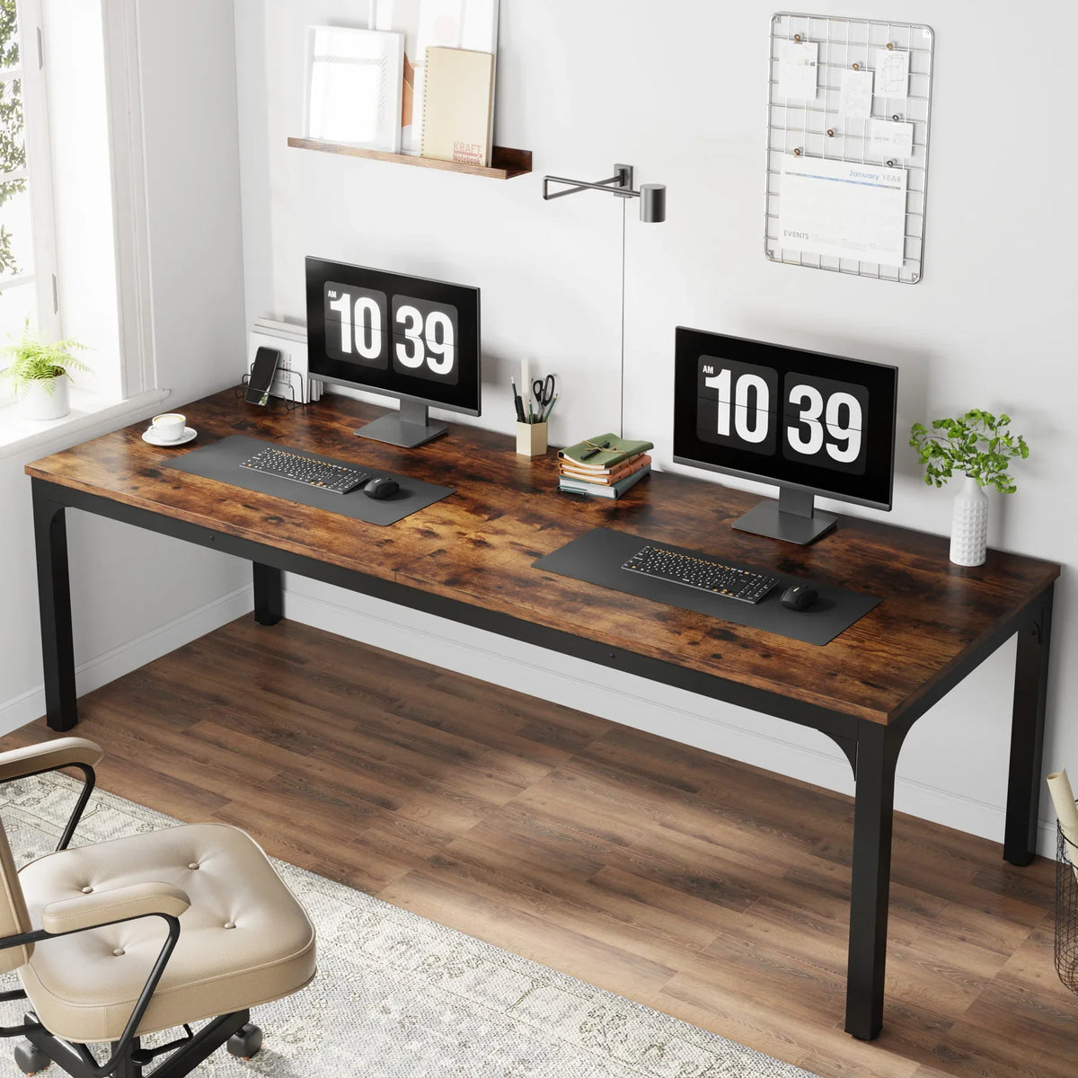 Tribesigns Two Person Computer Desk For Home Office