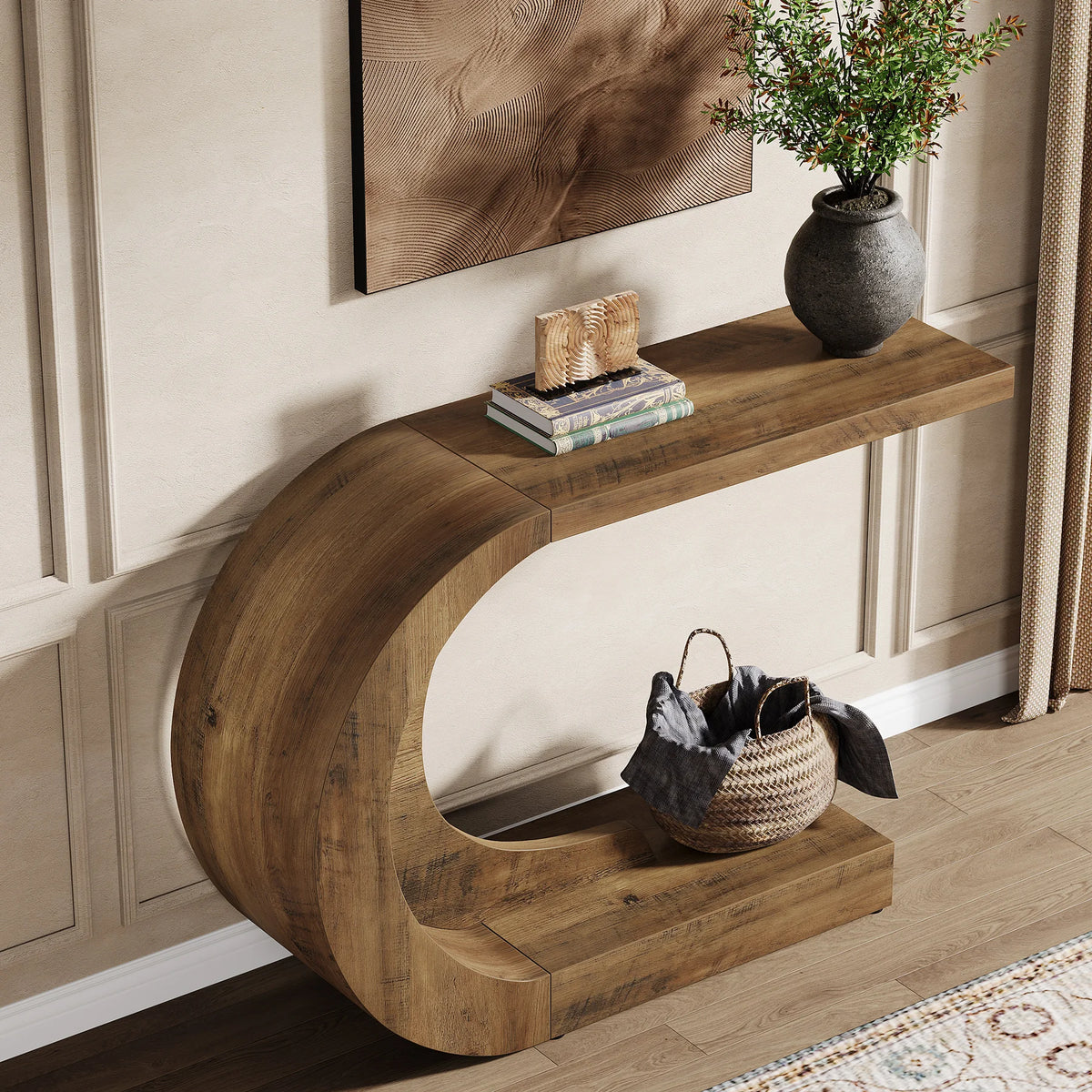 Tribesigns Mid Century Modern Console Table For Entryway